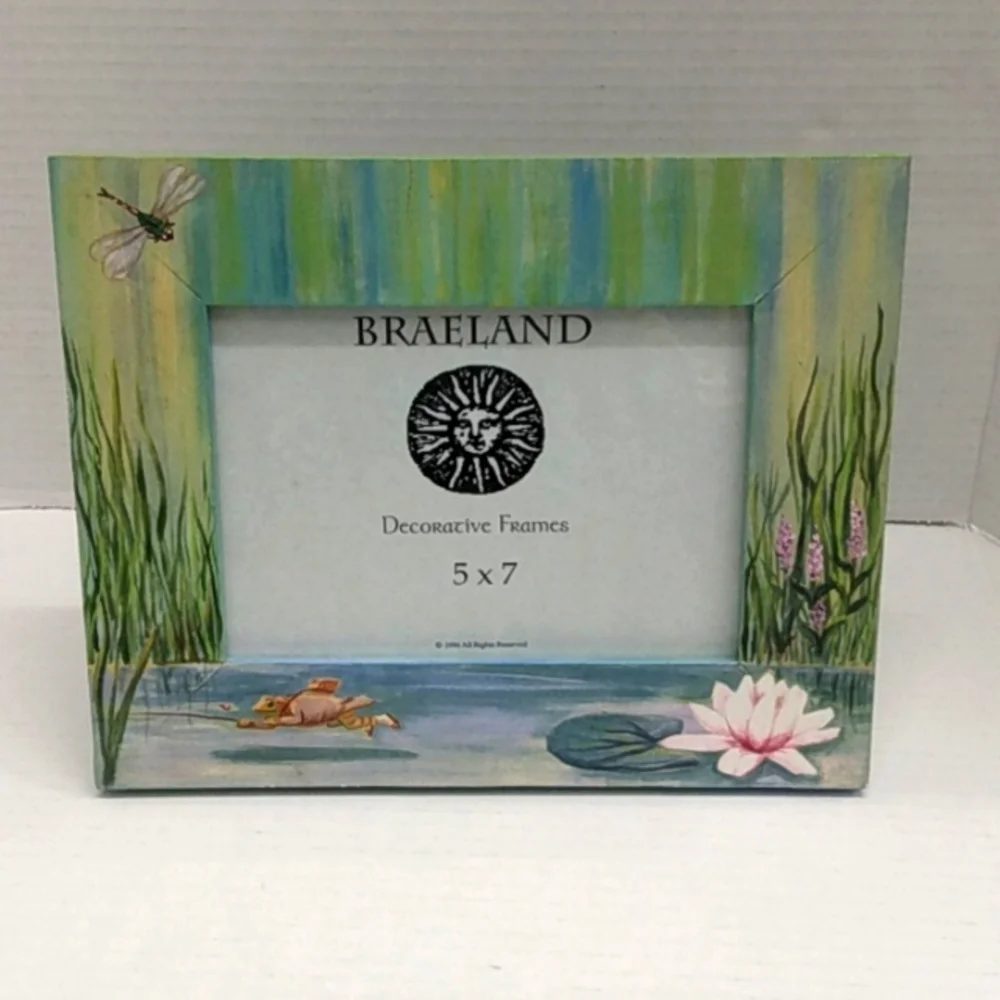 Braeland Vintage 1996 Painted Decorated Picture Frame